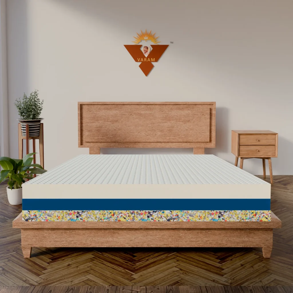 4 INCH REBONDED+4 INCH HR+6 INCH LATEX MATTRESS