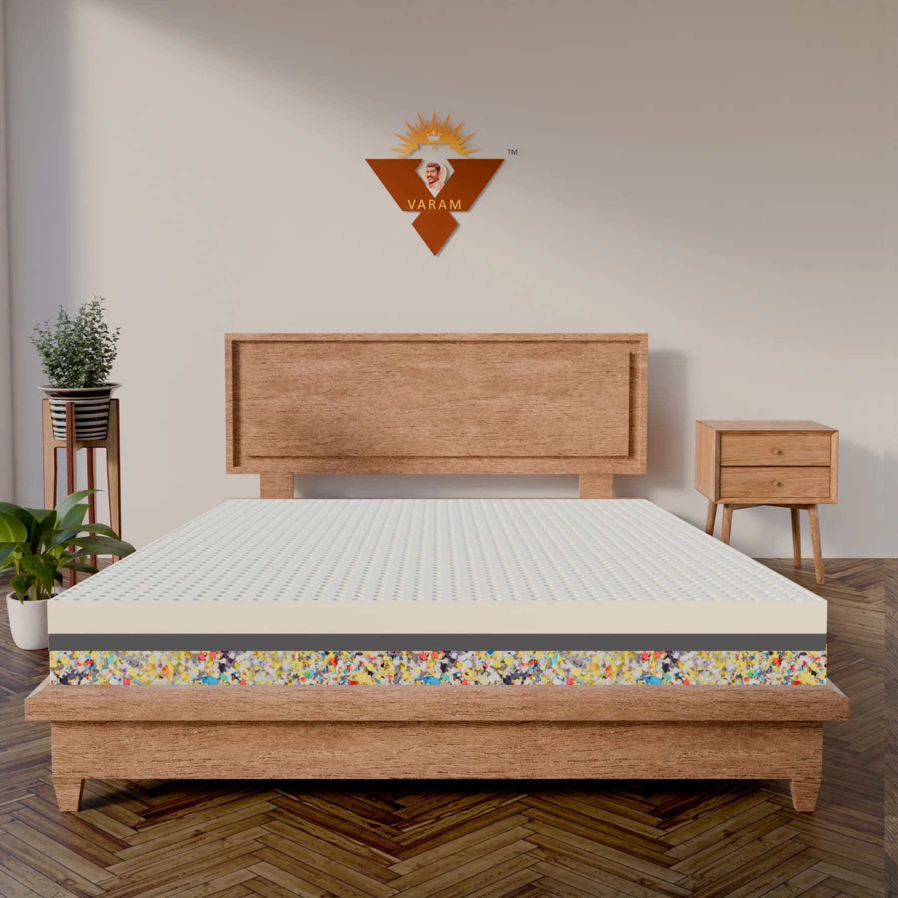 4″ Latex + 6″ Foam Mattress