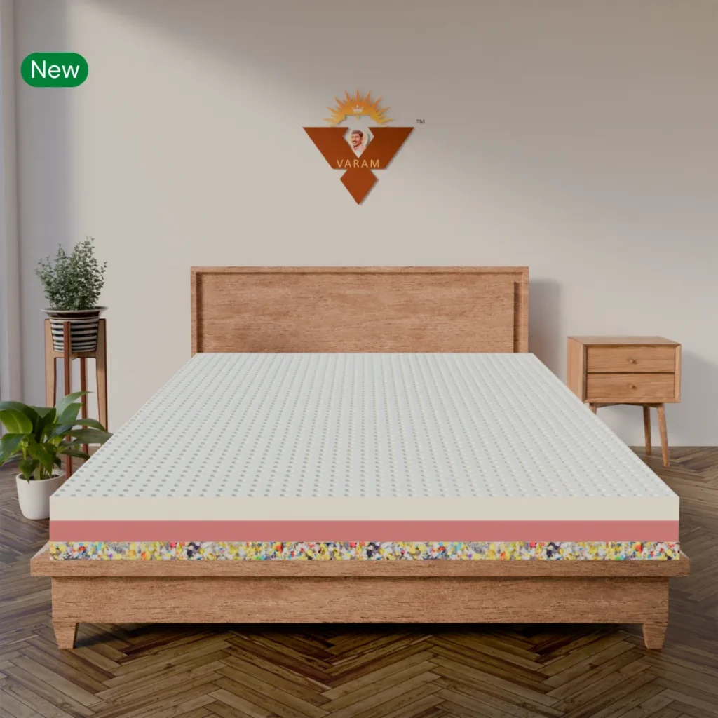2 INCH REBONDED+2 INCH HR+ 2 INCH LATEX MATTRESS