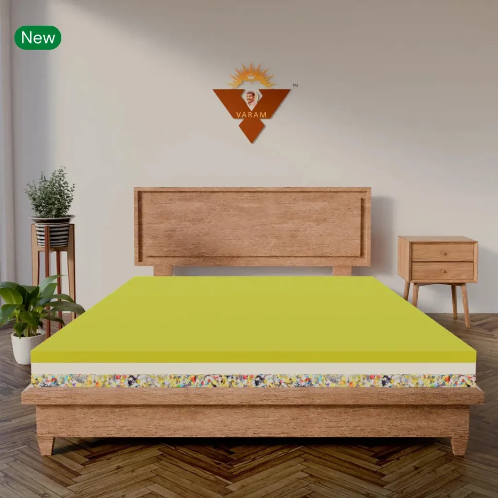 2 INCH REBONDED + 2 INCH LATEX+ 2 INCH MEMORY FOAM MATTRESS