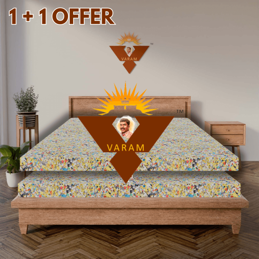 Watermark- 4 INCH REBONDED MATTRESS 1+1