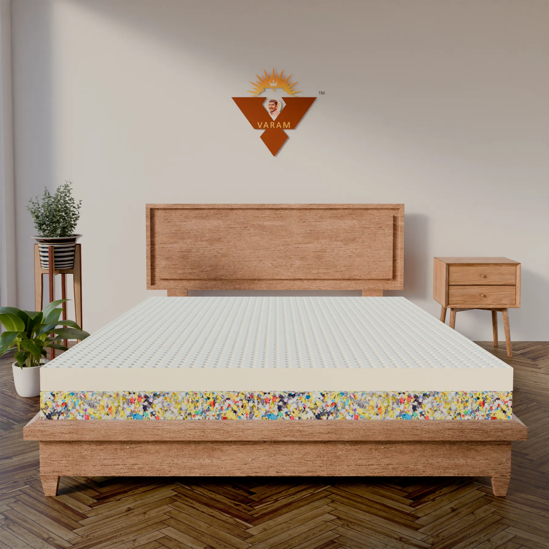 4″ Latex + 4″ Foam Mattress