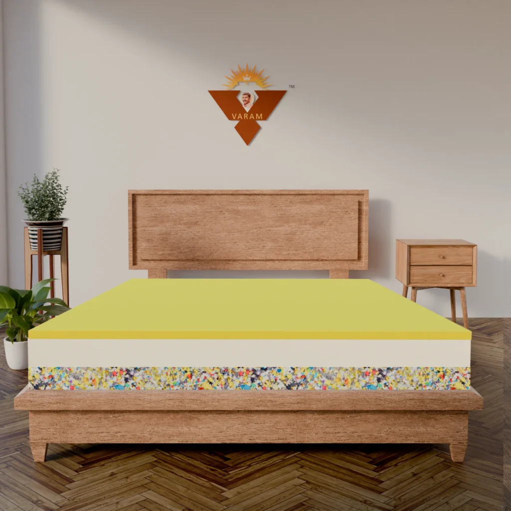 4 INCH REBONDED +6 INCH LATEX+2 INCH MEMORY FOAM MATTRESS