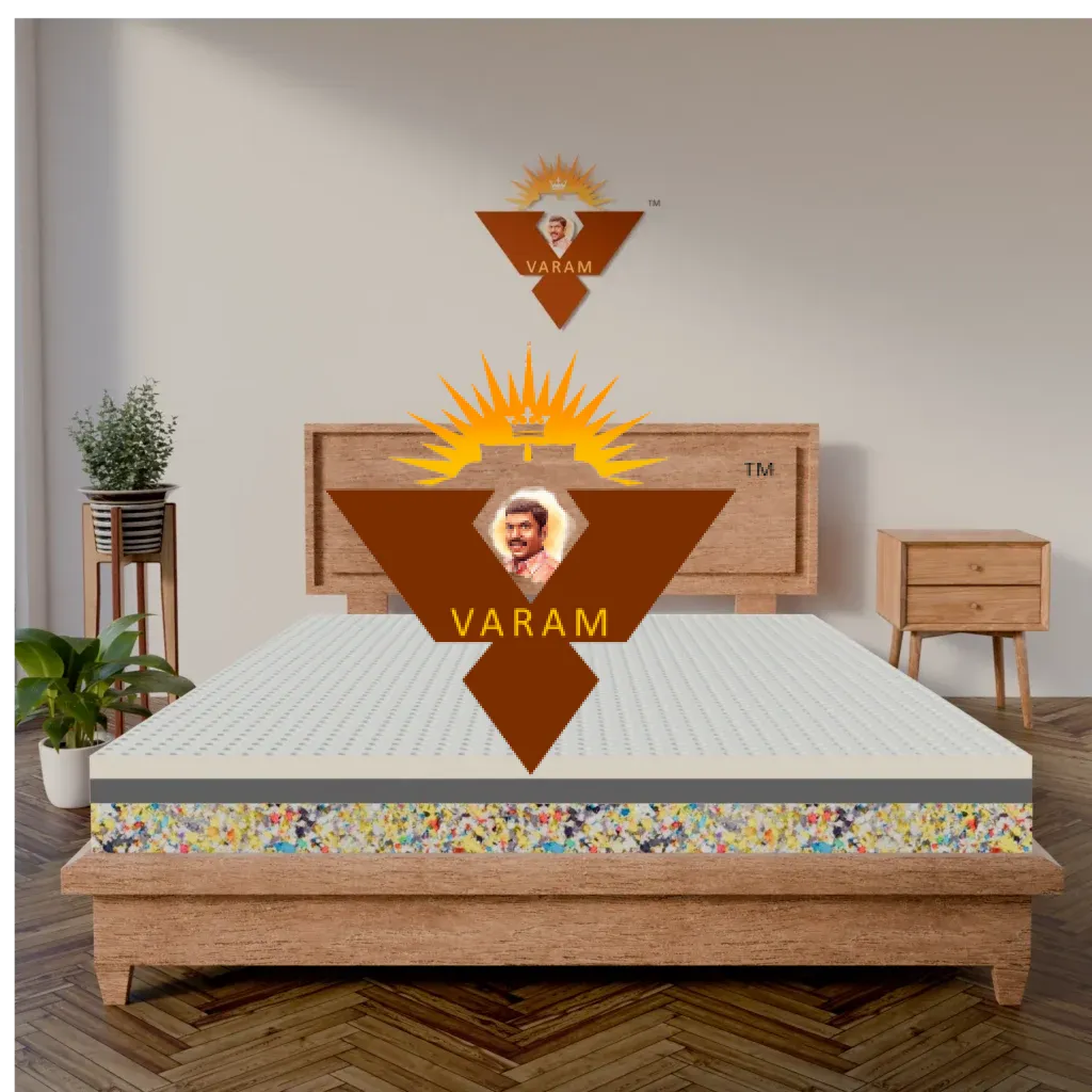Watermark-4 INCH REBONDED+2 INCH SUPERSOFT+2 INCH LATEX MATTRESS