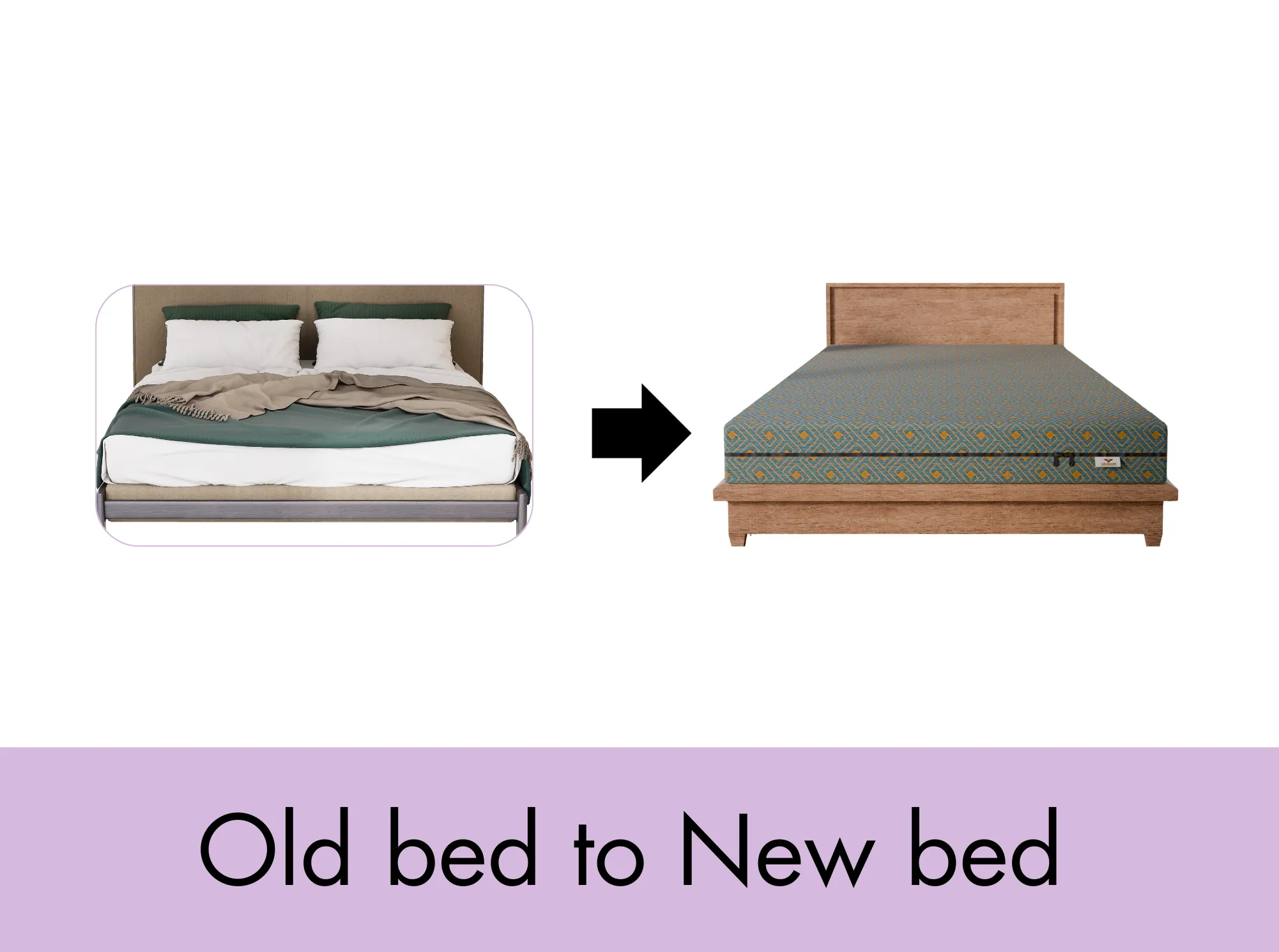 Old bed to new bed