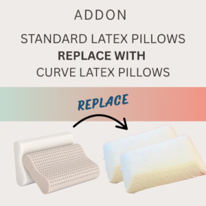 addon standard pillow relpace with curve pillow