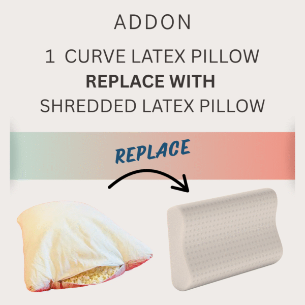 addon curve pillow replace with shredded pillow