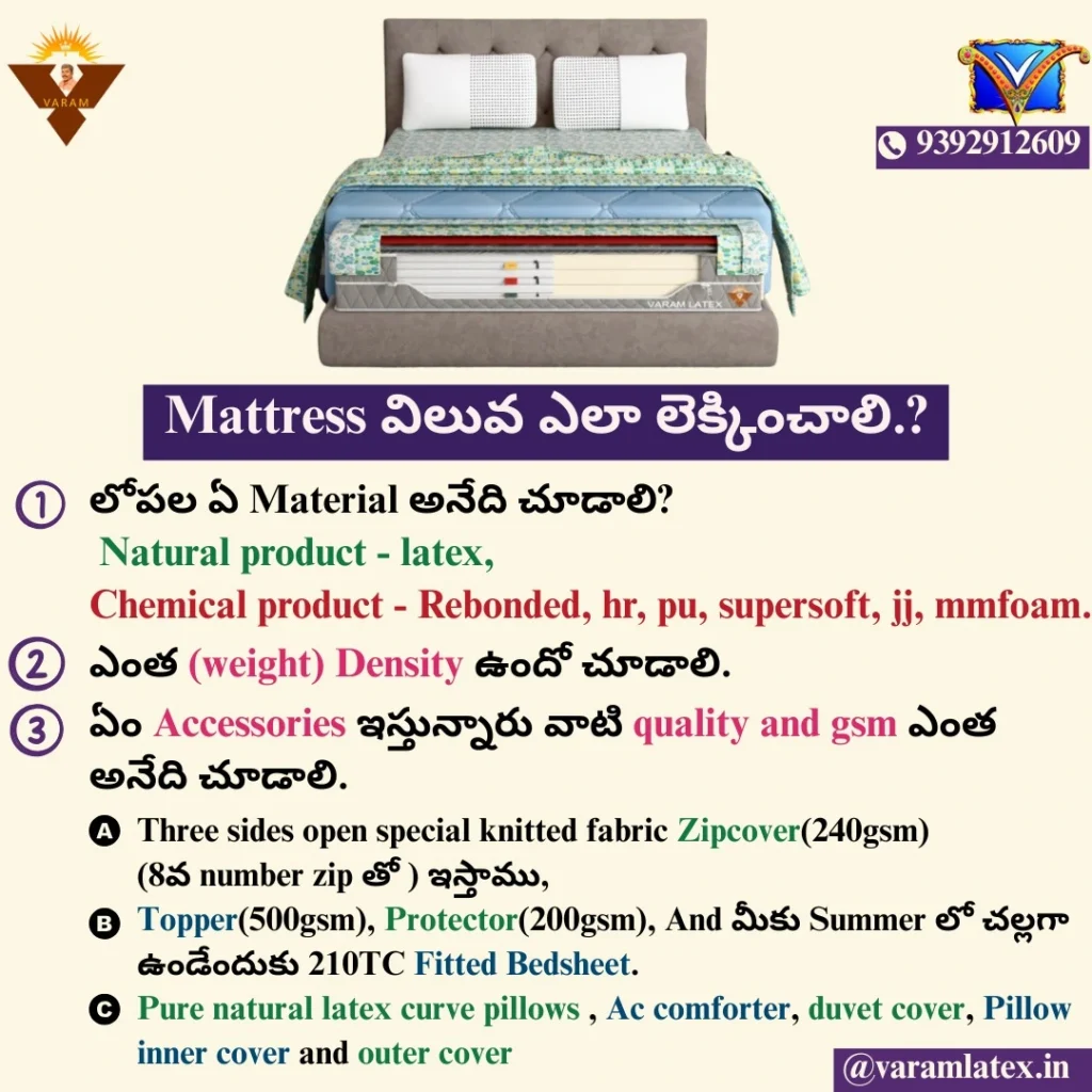 natural latex mattress india