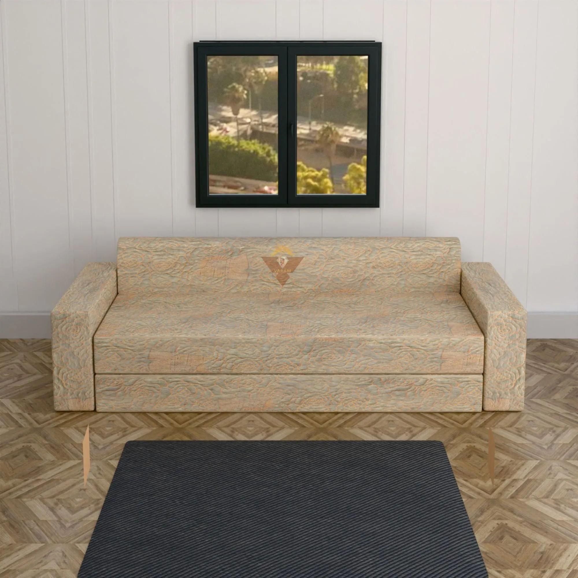 Sofa Cum Bed (With Handles)