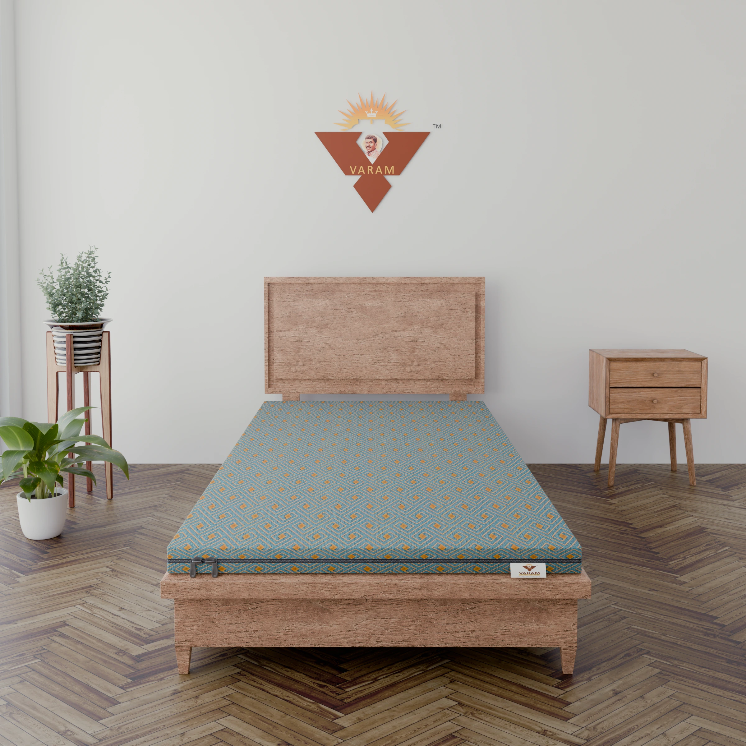 2 Inch Latex Hostel Bed