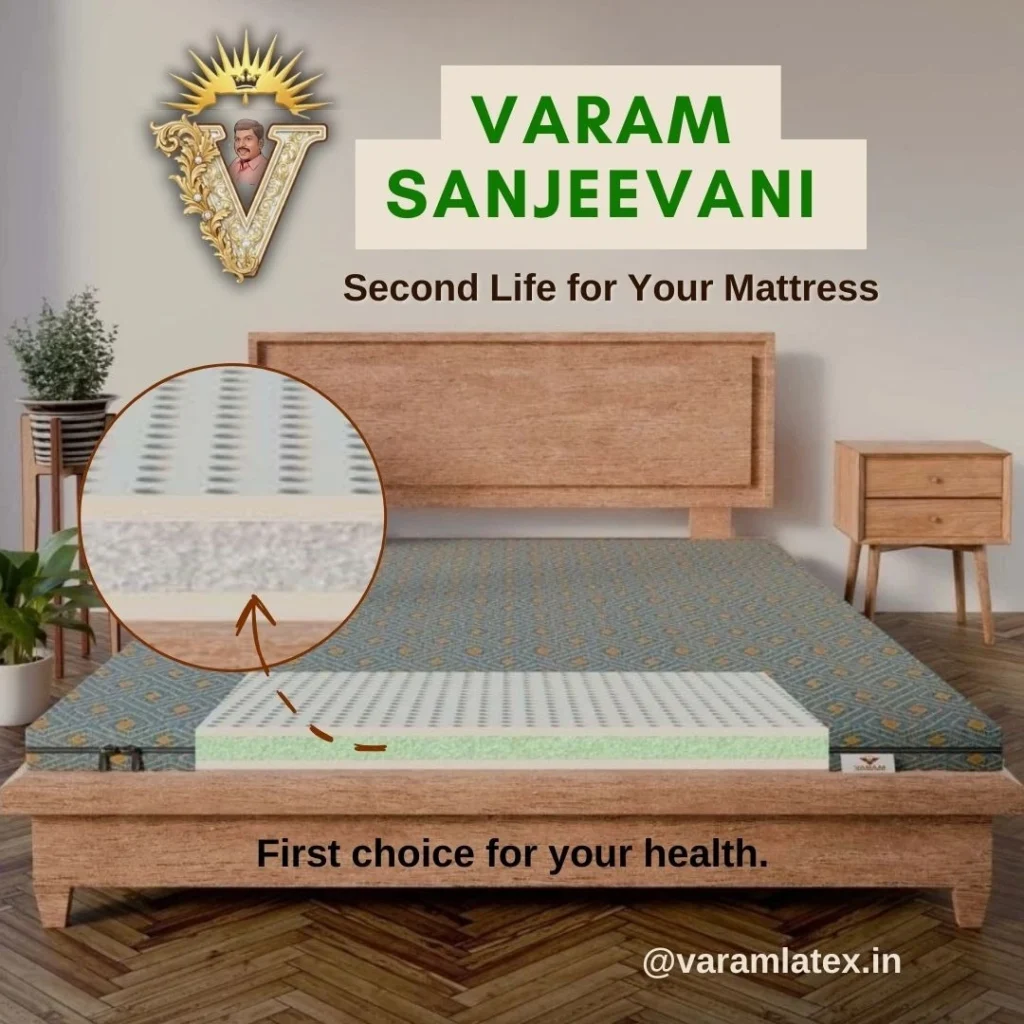 varam sanjeevani latex, natural latex mattress for back pain support, mattress upgrade, old mattress